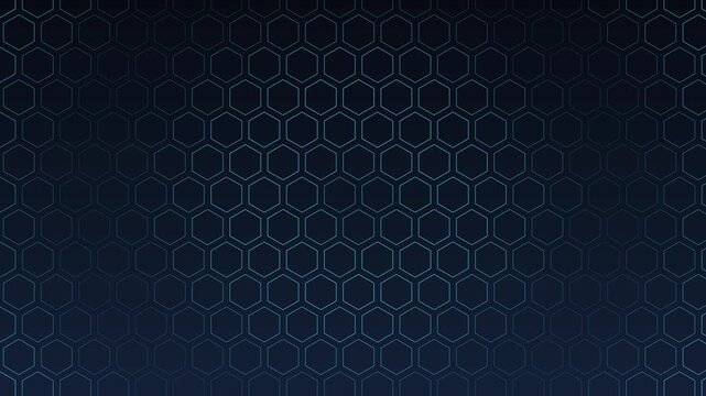 Dark hex grid pulsing from the centre, seamless loop