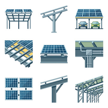 Modern Architectural View of the Solara Building Model by IconaStudio, High-Quality Sustainable Design and Renewable Energy Concept Vector Graphic for Professional Real Estate Use