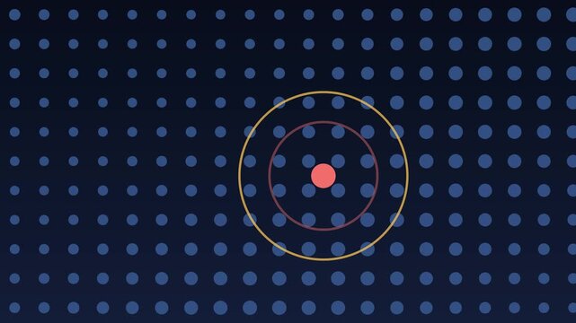 One outlier flagged in a regular field of nodes, loop