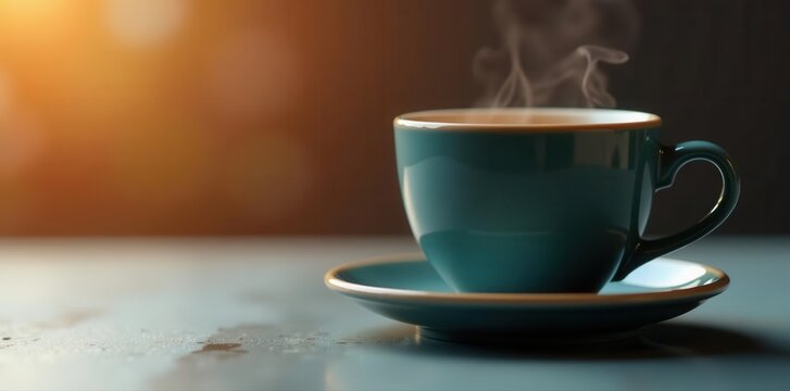 Sleek, modern coffee cup side, showing glossy finish , graphic, advertising