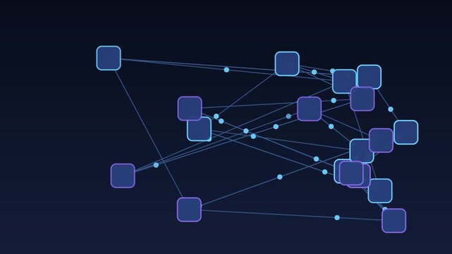 Traffic running across a mesh of small services, loop
