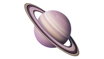 Planet Saturn globe ring sphere astronomy science object isolated on transparent background © Elsie