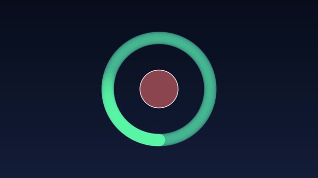 A wearable ring with a pulse trace running round it, loop