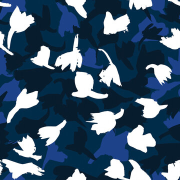 seamless pattern with birds
