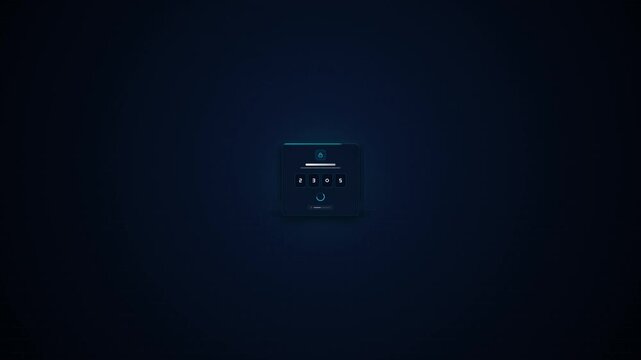 Two-Factor Authentication Security Interface Animation