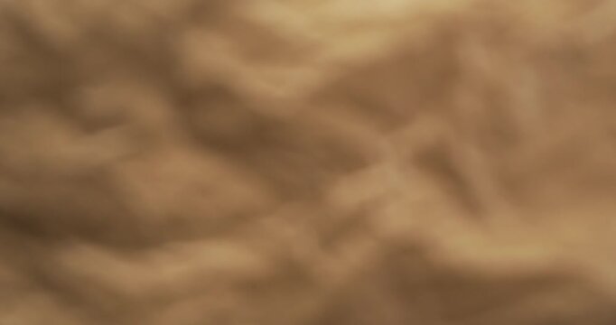 Abstract moving background features blurred brown forms flowing across frame. Warm, cloudlike texture adds subtle motion and calm atmosphere behind titles, presentations, or digital design.