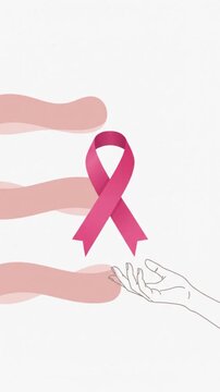 Fostering widespread breast cancer Awareness, this design features the iconic pink Ribbon, symbolizing collective support, hope, and advocacy for early detection
