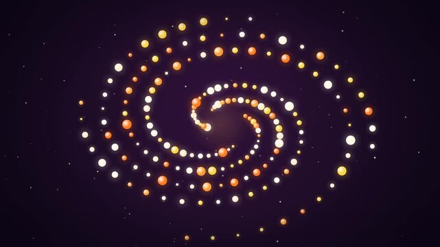 Candy Corn Ribbon Spiral Playful Halloween Motion Background