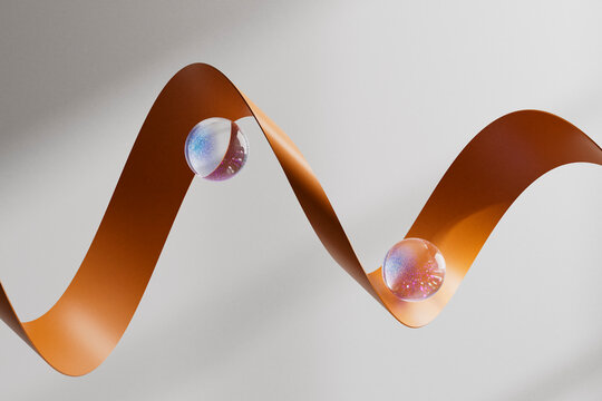 Financial Market Ups and Downs with Glass Spheres