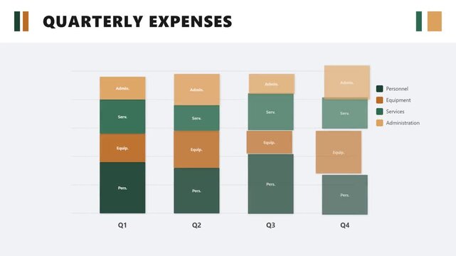 Abstract Animated Stream Graph Data Visualization with Wavy Layers Representing Streaming Gaming Social Media and Content Production Metrics on a Black Background for Business Presentations