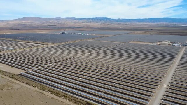 Andasol solar thermal power plant generating renewable energy