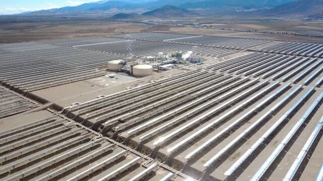 Andasol solar thermal power plant generating renewable energy