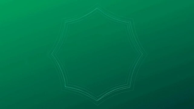Green geometric lines expand and contract in a centered gradient background. Technology intro, corporate opener, and digital transition.