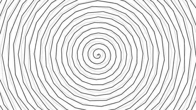 Abstract spiral pattern graphic design with geometric lines forming an optical illusion background