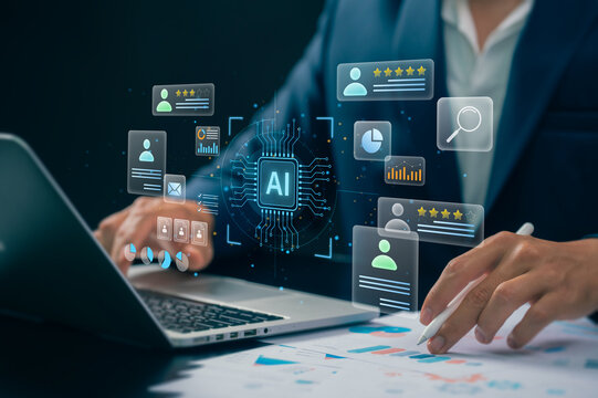 AI Customer Relationship Management CRM and Customer Experience Analytics with Customer Satisfaction Ratings, Digital Profile Dashboard, Feedback Monitoring and Business Performance Reporting