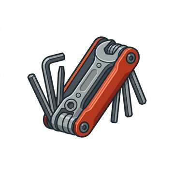 Bicycle Repair Maintenance Tool Vector Icon