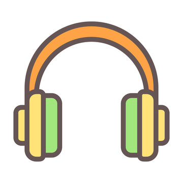 Headphones Vector Icon Design