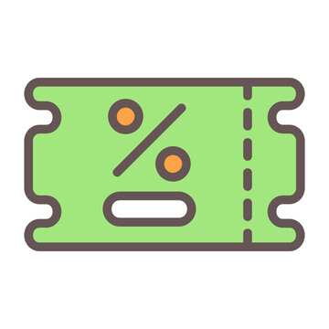 Voucher Vector Icon Design