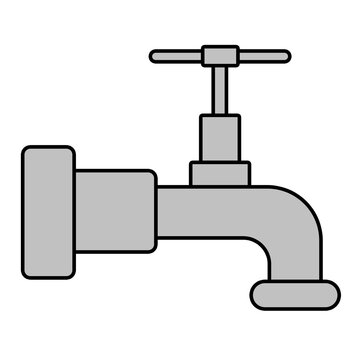 Water tap vector illustration
