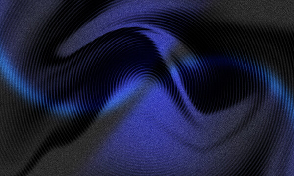Abstract dark blue and purple wave pattern with digital pixel texture