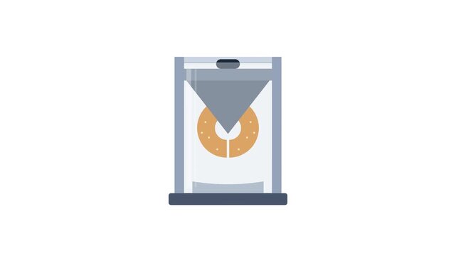 Minimalist Stainless Steel Bagel Guillotine Slicer Cutting Toasted Sesame Bread for Kitchen Appliance Commercial