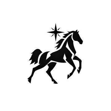horse silhouette vector, horse illustration