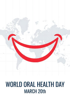 World oral health day global awareness concept on march 20th