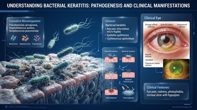Understanding Bacterial Keratitis: Pathogenesis and Clinical Manifestations