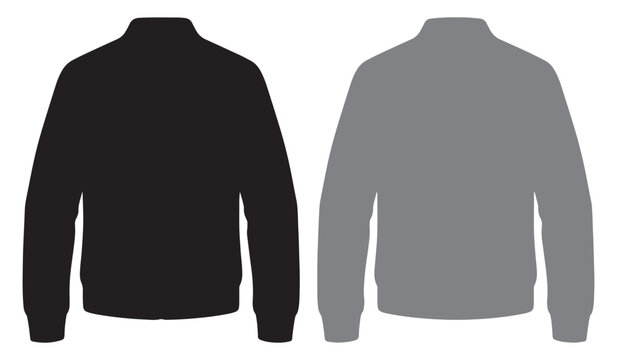 Black and grey bomber jackets