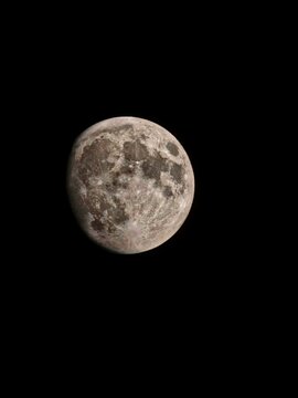 full moon over black