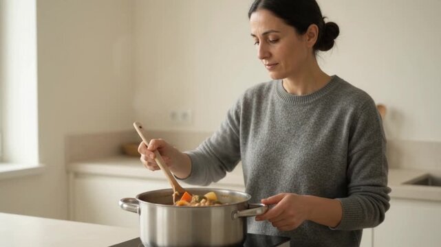 Preparing Traditional Food in a New Home