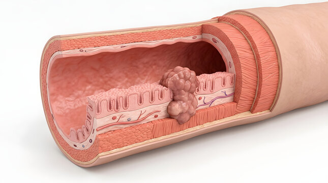 Colorectal Cancer Progression In Colon Wall | Medical Illustration 5