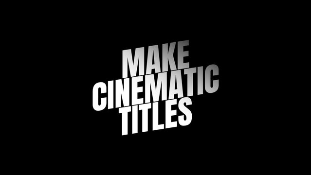 Cinematic Titles