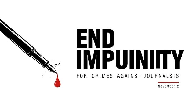 End impunity for crimes against journalists banner