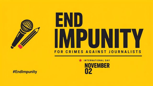 End impunity for crimes against journalists banner