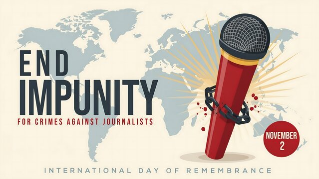 End impunity for journalists poster design