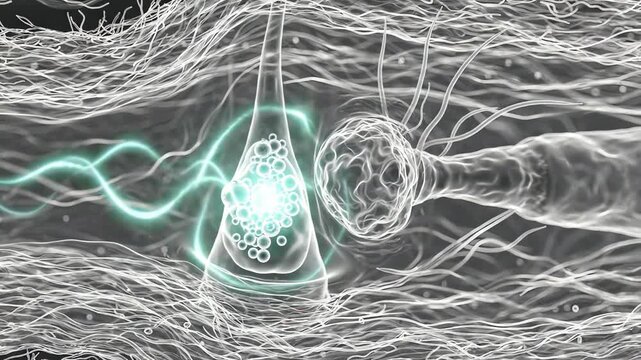 Androgen signaling waves moving through a transparent skin environment, subtle glowing molecular signals traveling toward hair follicles and sebaceous glands