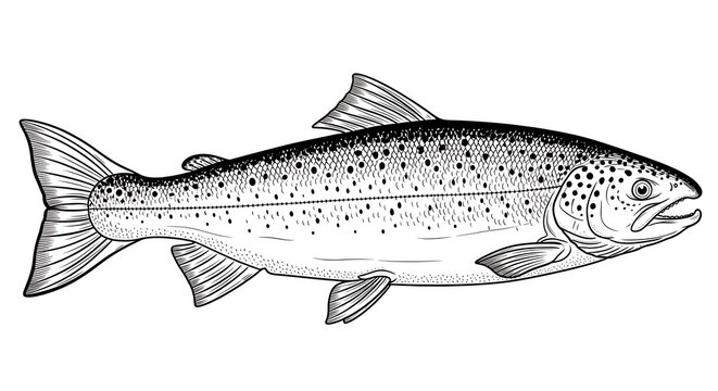Gray trout swimming in water