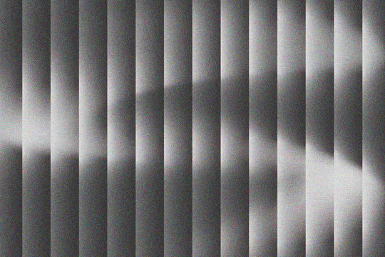 Abstract monochrome vertical panels with grainy silver texture and soft horizontal light effect for modern architectural design