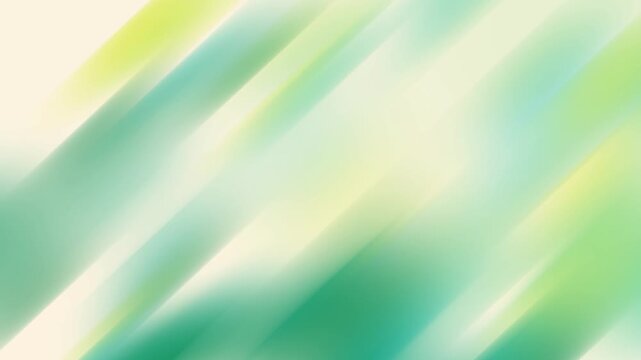 Abstract green cream light background with soft diagonal streaks moving across a mint gradient in a bright animation for fresh presentation titles and gentle illumination behind digital text