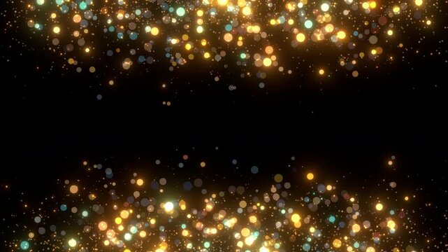 celebration gold blue light decoration element background