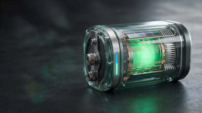 Modern digital camcorder recording video with green screen effect