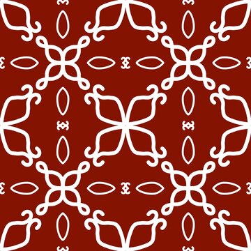 Maroon Traditional Symmetrical Pattern Background JPEG