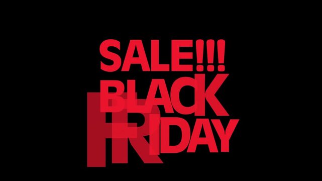 Black Friday. Bubble Effect Text. November Sale