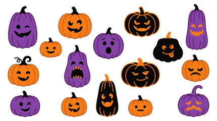 Fototapeta premium halloween pumpkins background