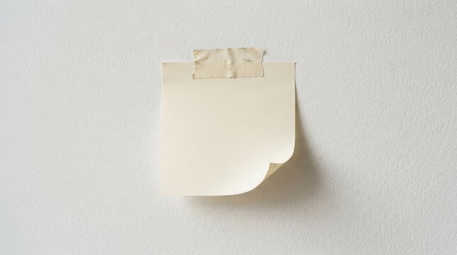 Blank beige gift tag with twine string isolated on a light gray background perfect for branding and mockups