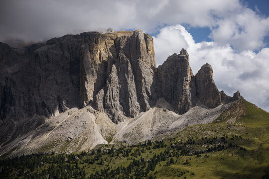 Sella massif in the Italian Dolomites