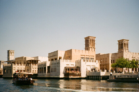 Traditional Cargo Dhow and Abra Boats