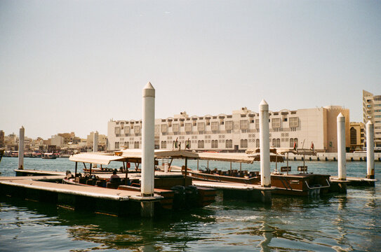Traditional Cargo Dhow and Abra Boats