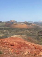 Volcanic Mountains and Lava Fields on Lanzarote Island © Helga